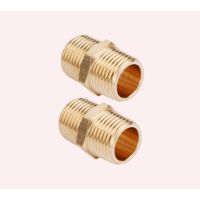 Brass Male Threaded Fittings for Plumbing and Industrial Use, High Pressure Resistant Pipe Connectors with Metric and BSP Threads, Durable Corrosion-Resistant Brass Adapters